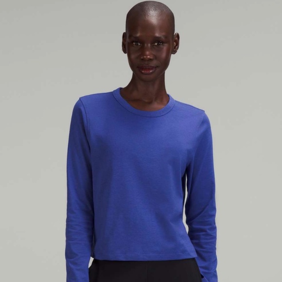 Lululemon Classic-Fit Cotton-Blend Long Sleeve in “Psychic” NWT - Picture 4 of 8